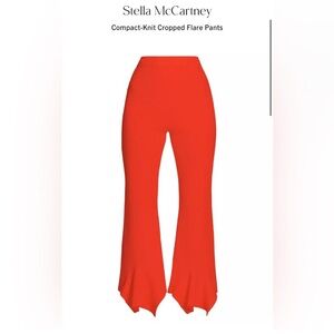 Stella McCartney Compact-Knit Cropped Flare Pants